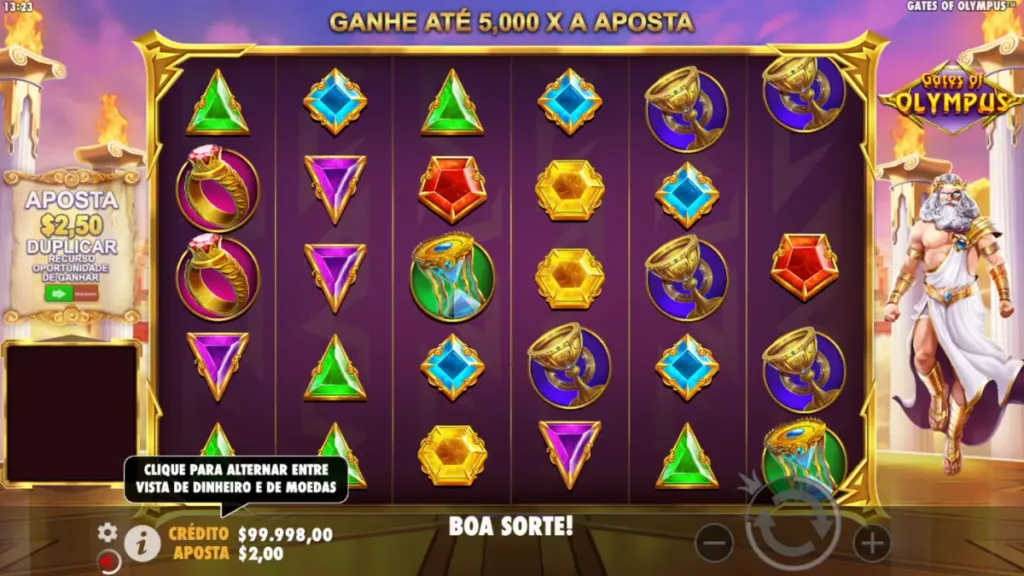 Qual é o valor dos símbolos do Gates of Olympus?