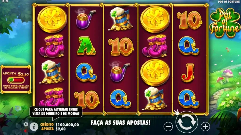 Dicas para jogar Pot of Fortune