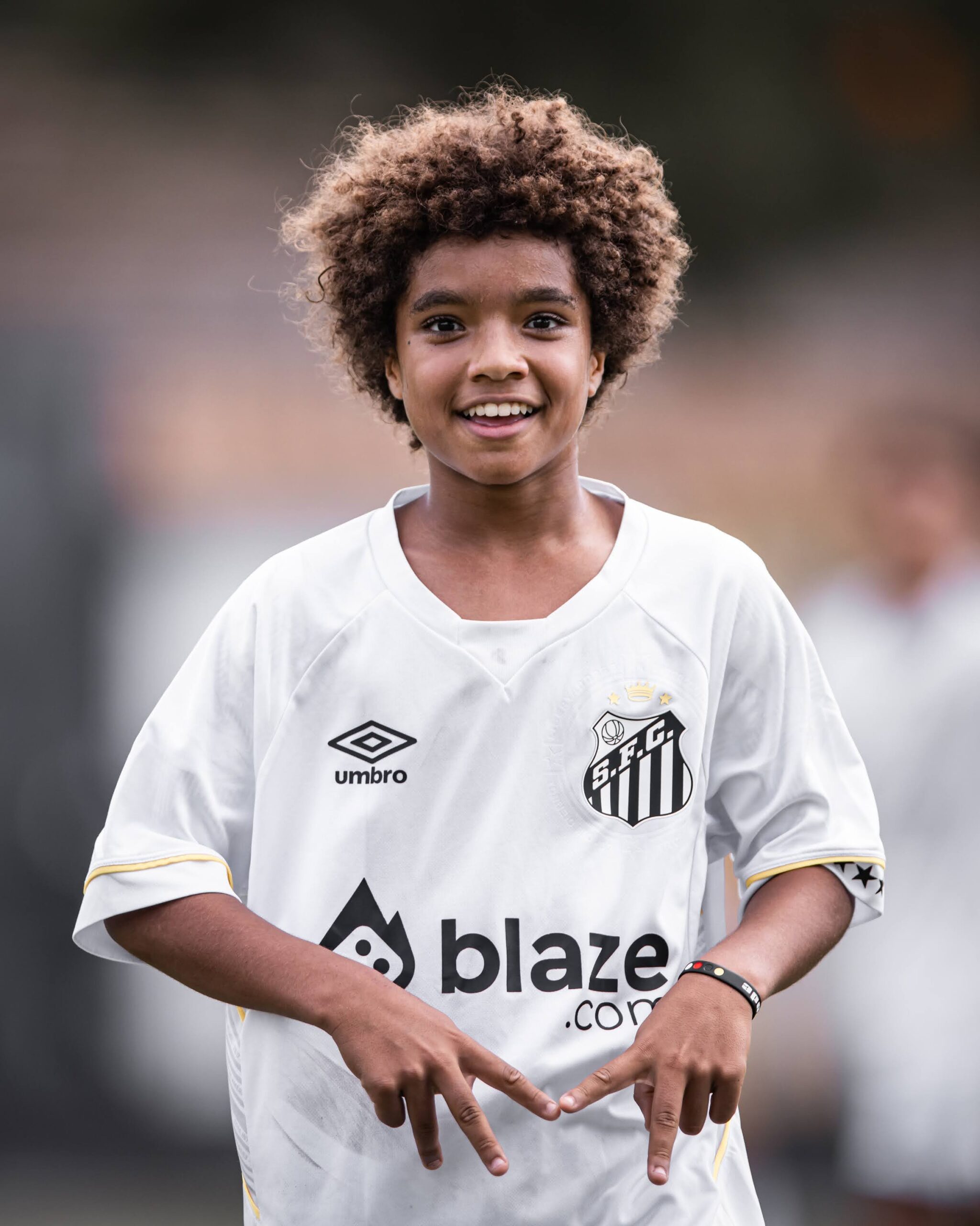 Kauan Basile faz dois e Santos vence a Portuguesa santista no Paulista Sub-14