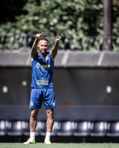 Cesar Sampaio treina Santos com Neymar entre os titulares e foco no Atlético-MG
