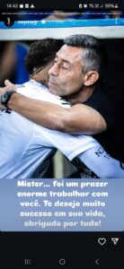 Neymar se despede de Pedro Caixinha com mensagem nas redes sociais