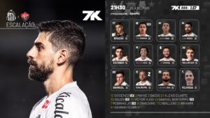 Santos está escalado para enfrentar o Vitória com Willian Arão na vaga de Schmidt