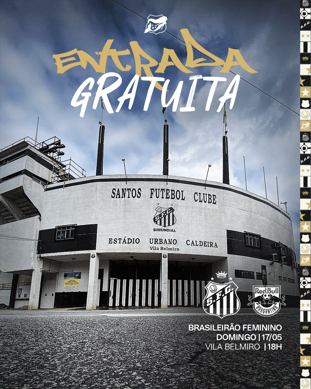 Confronto entre Sereias e Bragantino terá entrada gratuita na Vila