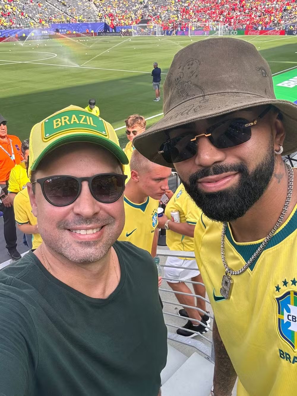 Gabigol acompanha empate do Brasil nos Estados Unidos na estreia da Copa