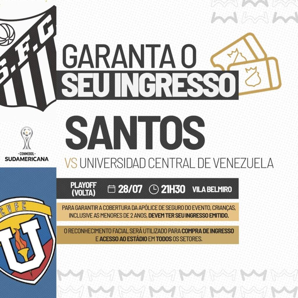 Santos abre a venda de ingressos para decisão contra a UCV na Vila