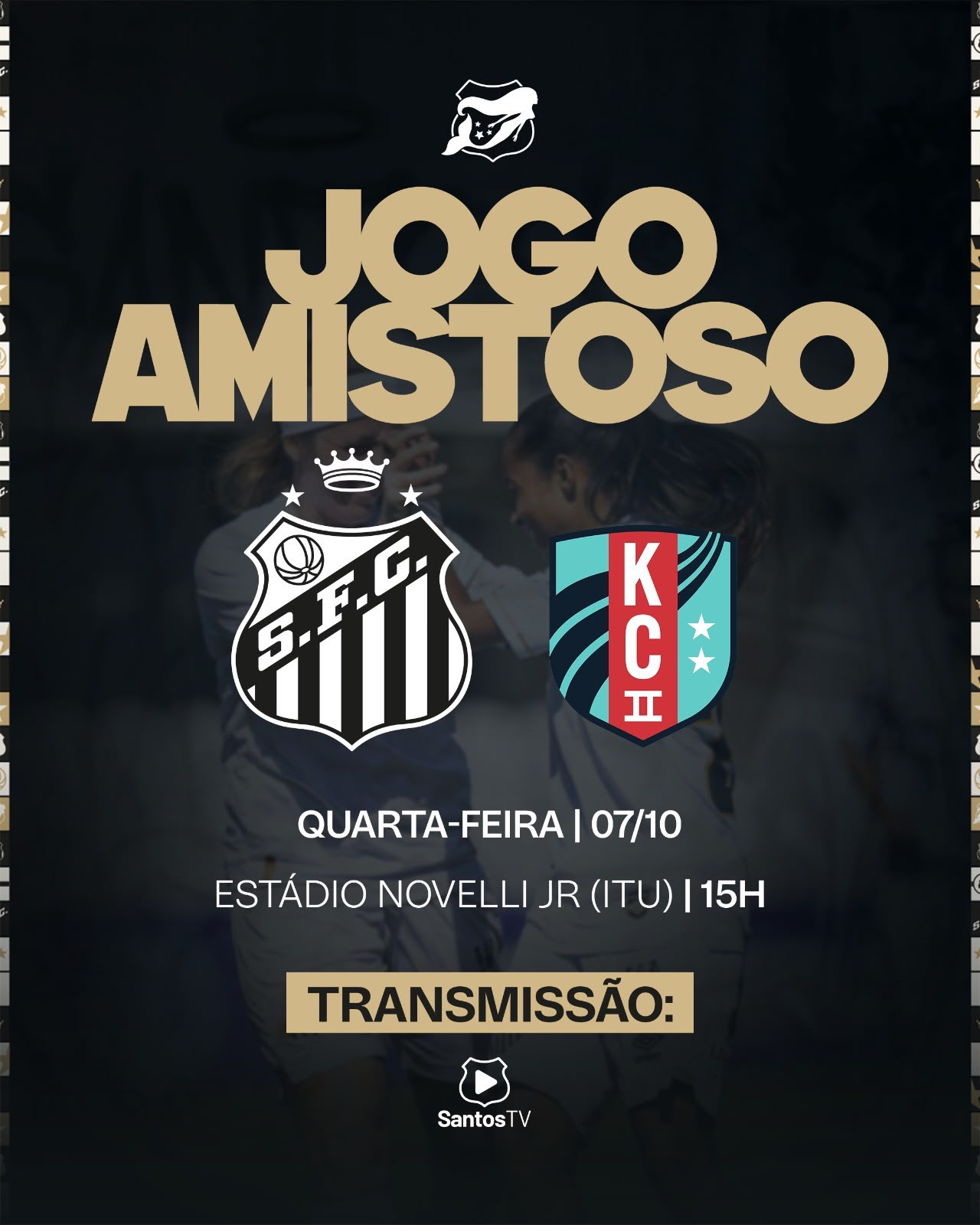 Sereias da Vila fazem amistoso internacional nesta quarta